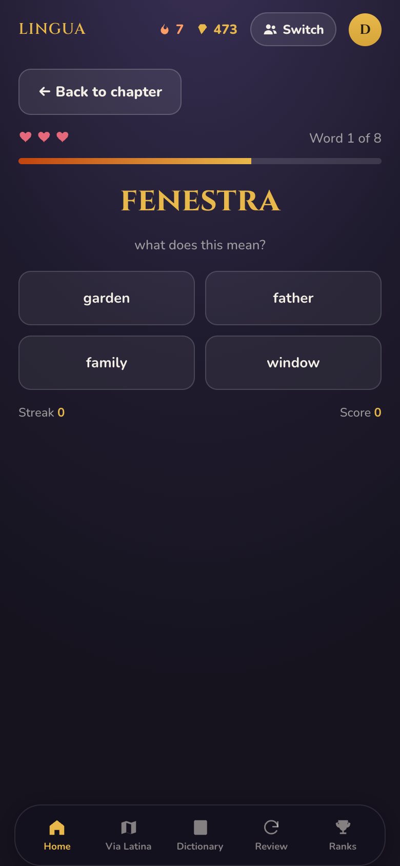 Quick Draw: a timer bar and four answer choices